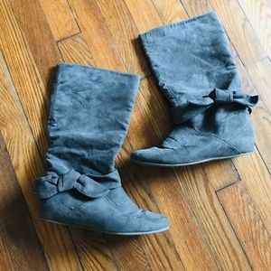 Grey suede Kylah Booties